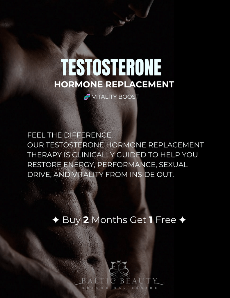 Testosterone Hormone Replacement Vitality Boost: Feel the difference. Our testosterone hormone replacement therapy is clinically guided to help you restore energy, performance, sexual drive, and vitality from inside out. Buy 2 Months Get 1 Free.